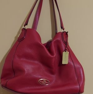 Coach Burgundy Bucket Bag